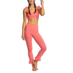BEYOND YOGA FRILL SEEKER HIGH WAISTED LEGGINGS